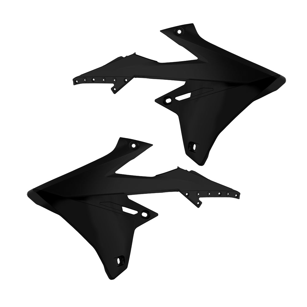 Polisport Rad Radiator Scoops Tank Panels For Suzuki RMZ 450 Black 2018